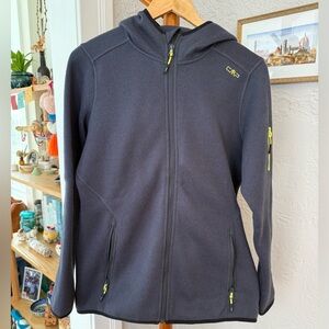 CMP Full-Zip Hooded Fleece Jacket Gray // XL